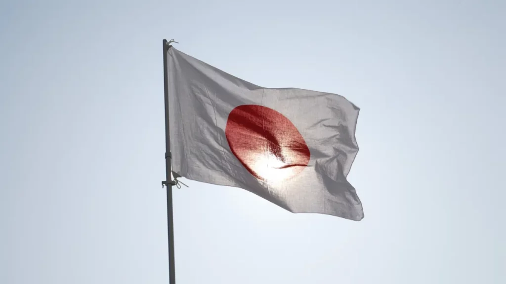 ilustrasi bendera jepang